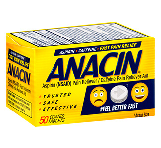 Shop Anacin (aspirin and caffeine) Tablets  x 1's-Online at  Xanax 1mg Online Pharmacy