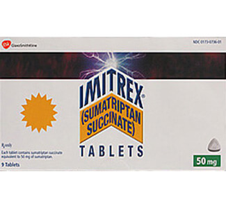 Shop Imitrex (Sumatriptan) 50mg Tablets  x 1's-Online at  Xanax 1mg Online Pharmacy