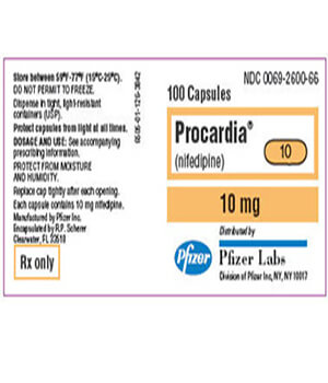 Shop Procardia (Nifedipine) 10mg  x 1's-Online at  Xanax 1mg Online Pharmacy