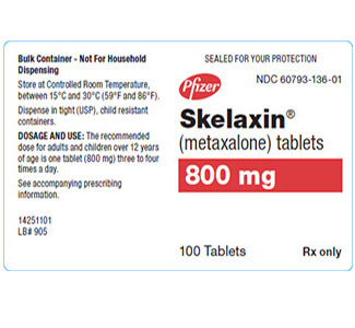 Shop Skelaxin (Metaxalone) 800mg Tablets  x 1's-Online at  Xanax 1mg Online Pharmacy