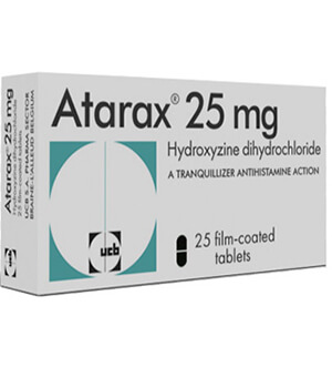 Shop Atarax (Hydroxyzine) 25mg  x 1's-Online at  Xanax 1mg Online Pharmacy